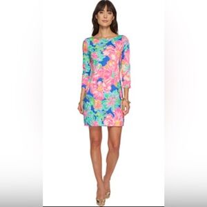 🌸 Lilly Pulitzer Pink and Blue an Green Marlow dress
